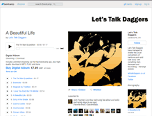 Tablet Screenshot of letstalkdaggers.bandcamp.com