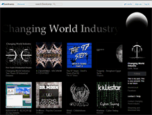 Tablet Screenshot of changingworldindustry.bandcamp.com