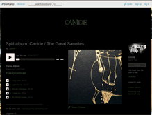 Tablet Screenshot of canide.bandcamp.com