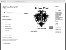 Tablet Screenshot of johnnysupreemo.bandcamp.com