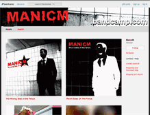 Tablet Screenshot of manicm.bandcamp.com