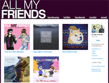 Tablet Screenshot of allmyfriends.bandcamp.com