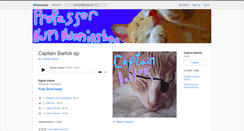 Desktop Screenshot of captainbartok.bandcamp.com