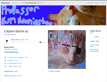 Tablet Screenshot of captainbartok.bandcamp.com