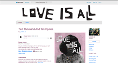 Desktop Screenshot of loveisall.bandcamp.com