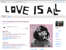 Tablet Screenshot of loveisall.bandcamp.com