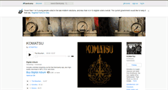 Desktop Screenshot of komatsu.bandcamp.com