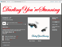 Tablet Screenshot of darlingyourestunning.bandcamp.com