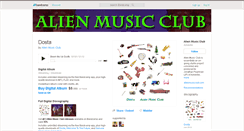 Desktop Screenshot of alienmusicclub.bandcamp.com