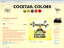 Tablet Screenshot of cocktailcolors.bandcamp.com