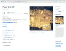 Tablet Screenshot of papertigers.bandcamp.com