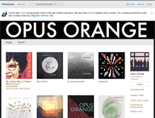 Tablet Screenshot of opusorange.bandcamp.com