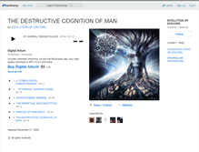 Tablet Screenshot of evolutionofdiscord.bandcamp.com