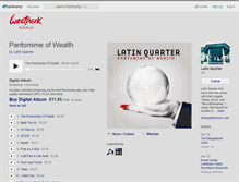 Tablet Screenshot of latinquarter.bandcamp.com