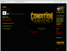 Tablet Screenshot of conditioncriticalnj.bandcamp.com