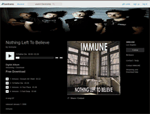 Tablet Screenshot of immunerock.bandcamp.com