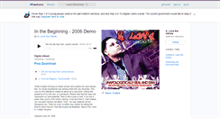 Desktop Screenshot of klovetheinfinite.bandcamp.com