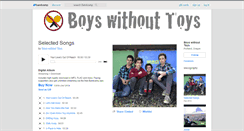 Desktop Screenshot of boyswithouttoys.bandcamp.com