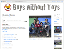 Tablet Screenshot of boyswithouttoys.bandcamp.com