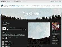 Tablet Screenshot of greybear.bandcamp.com