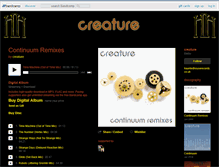 Tablet Screenshot of creature.bandcamp.com