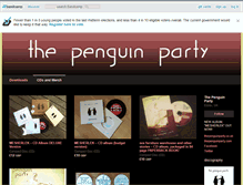 Tablet Screenshot of penguinparty.bandcamp.com