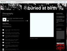 Tablet Screenshot of buriedatbirth.bandcamp.com