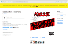 Tablet Screenshot of kozzie.bandcamp.com