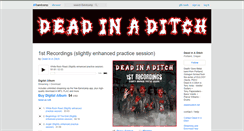 Desktop Screenshot of deadinaditch.bandcamp.com
