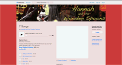 Desktop Screenshot of hannahandthewoodenspoons.bandcamp.com