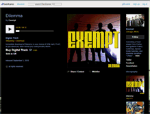 Tablet Screenshot of exempt.bandcamp.com