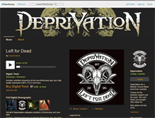 Tablet Screenshot of deprivationmetal.bandcamp.com