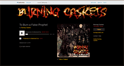 Desktop Screenshot of burningcaskets.bandcamp.com