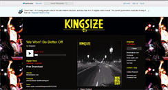 Desktop Screenshot of kingsize.bandcamp.com