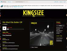 Tablet Screenshot of kingsize.bandcamp.com