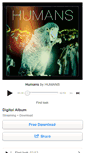 Mobile Screenshot of humansband.bandcamp.com