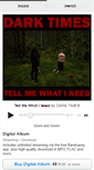 Mobile Screenshot of darktimes.bandcamp.com