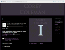 Tablet Screenshot of coreycoleman.bandcamp.com