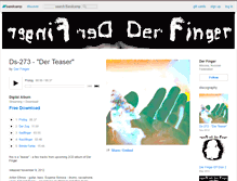 Tablet Screenshot of derfinger1.bandcamp.com