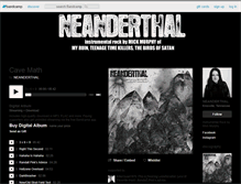 Tablet Screenshot of neanderthal.bandcamp.com