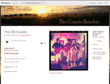 Tablet Screenshot of littletroubleandthecoyotebandits.bandcamp.com