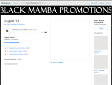 Tablet Screenshot of blackmambapromotions.bandcamp.com