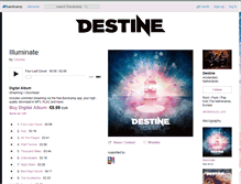 Tablet Screenshot of destine.bandcamp.com