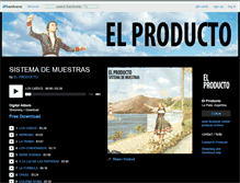 Tablet Screenshot of elproducto.bandcamp.com