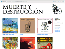Tablet Screenshot of muerteydestruccion.bandcamp.com