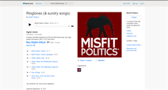 Desktop Screenshot of misfitpolitics.bandcamp.com