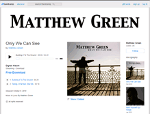 Tablet Screenshot of matthewgreen.bandcamp.com