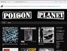 Tablet Screenshot of poisonxplanet.bandcamp.com