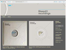 Tablet Screenshot of bleep43recordings.bandcamp.com