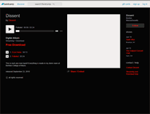 Tablet Screenshot of dissentband.bandcamp.com